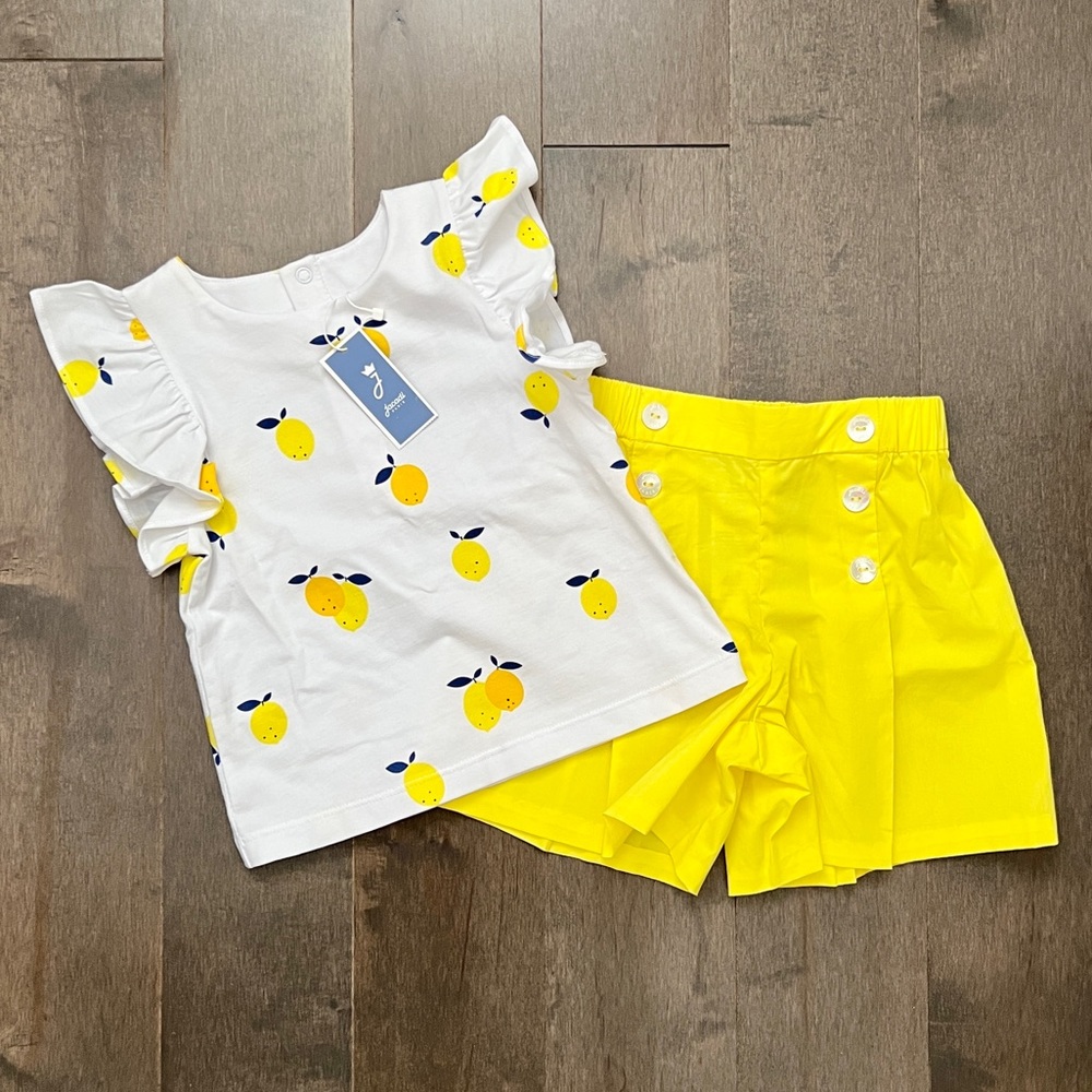 Jacadi Paris | Ruffle Tank and Shorts Set | Size 36 Months